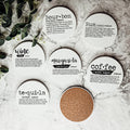 Funny Drink Definition Coasters Set Dictionary Quote Coasters For Bar And Countertop Decor