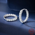 Moissanite 2mm Round Stud Earrings 925 Sterling Silver 0.036ct Bridal Gift