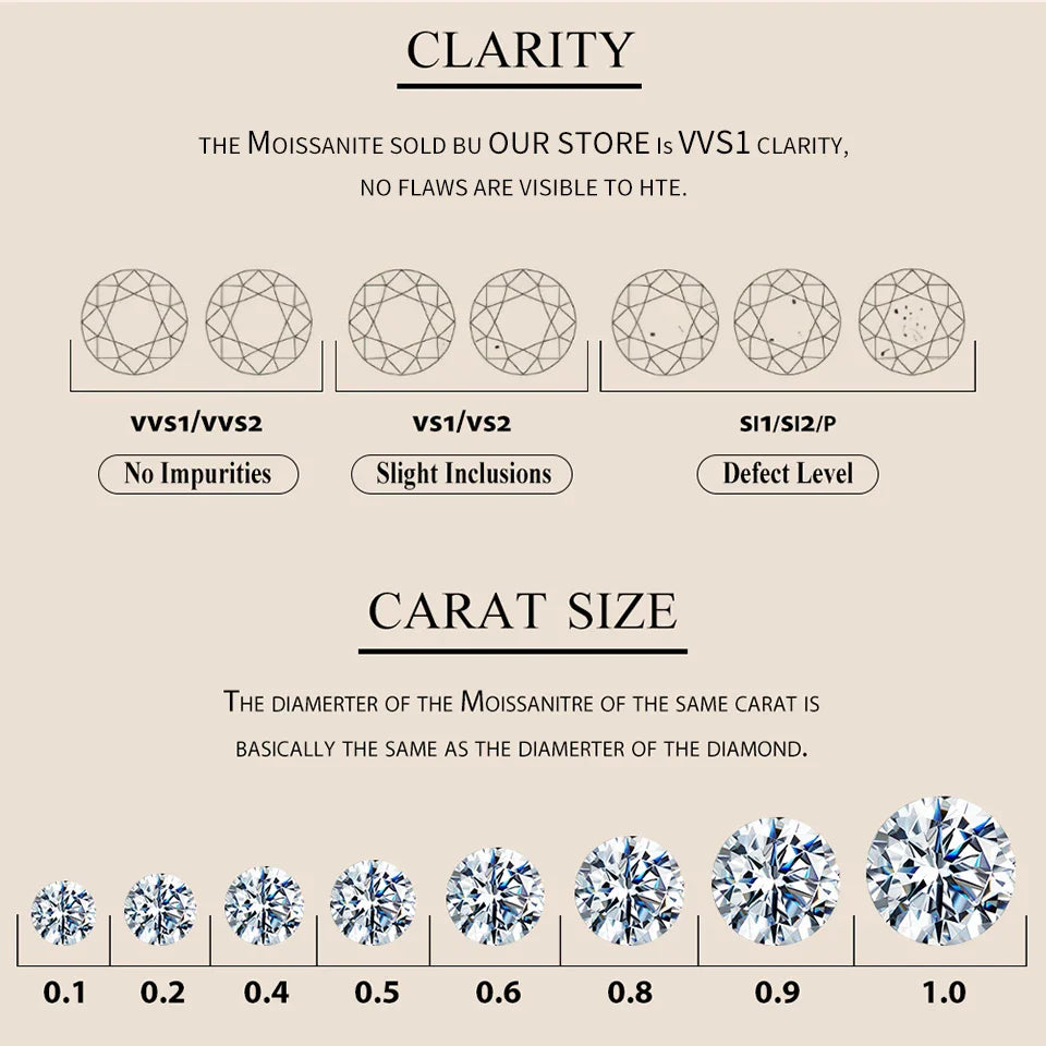 Moissanite Butterfly Clover Stud Earrings 925 Silver Diamond Cut Wedding Gift