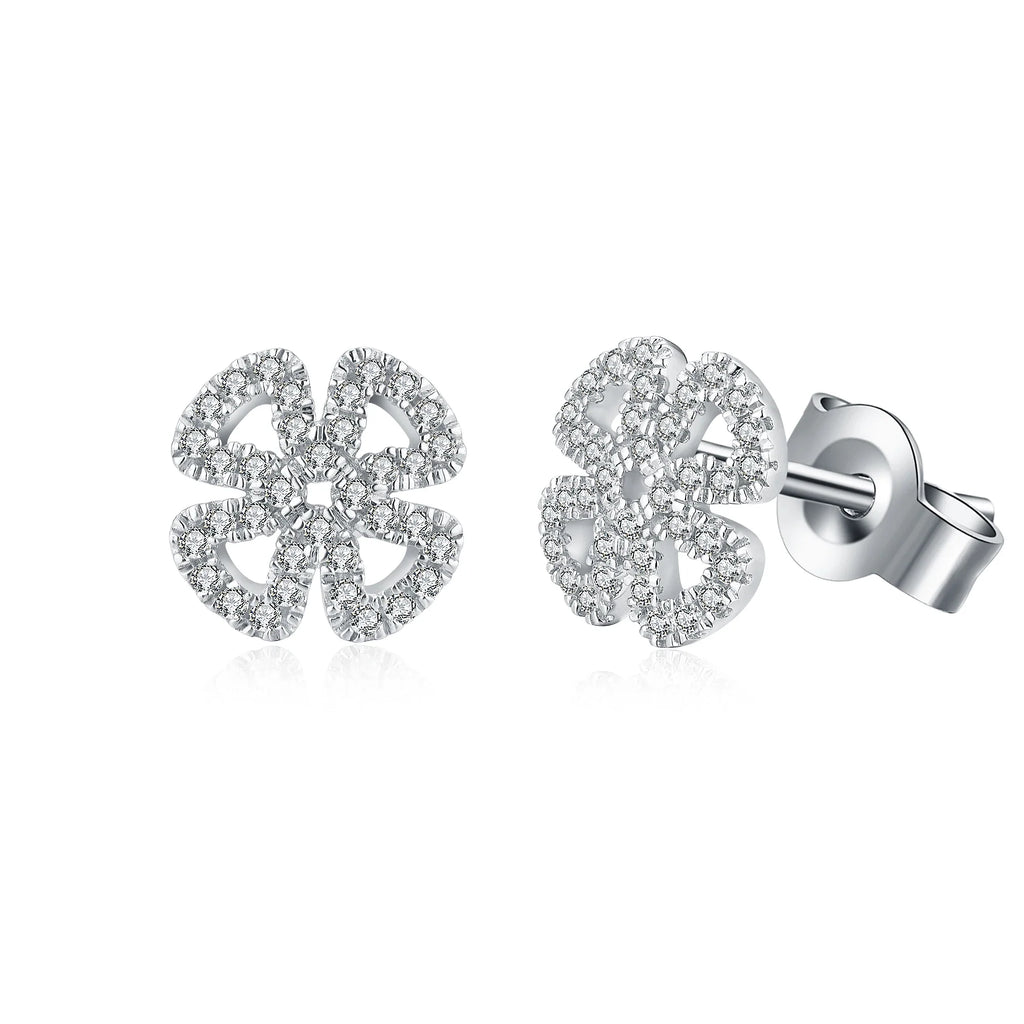 Moissanite D Color Solitaire Stud Earrings 925 Sterling Silver For Women Gift