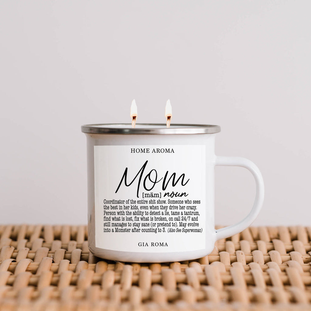 Mothers Day Candle Mug 16oz Reusable Metal Candle Soy Gift