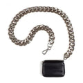 New Sparkling Thick Metal Chain Shoulder Bag Bike Wallet, Mini Bag, Coin Purse. Fashionable Women Pack Leather Crossbody Bags