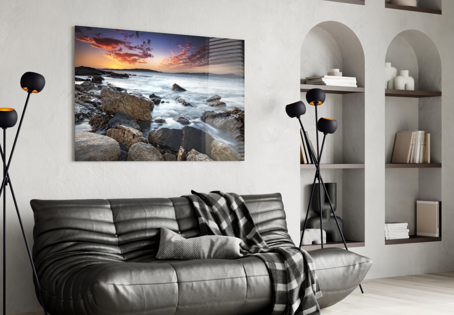 Sea Landscape Glass Wall Art