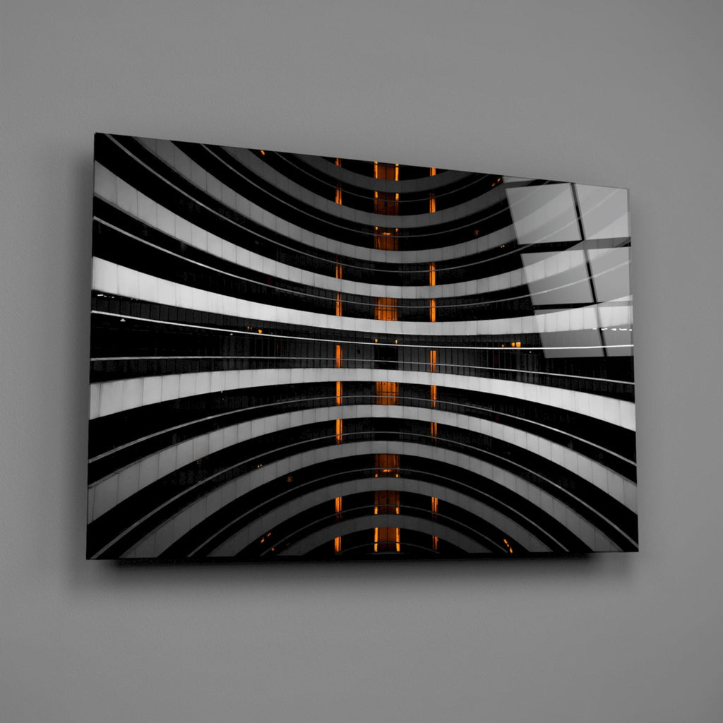 Interesting Architectural Glass Wall Art
