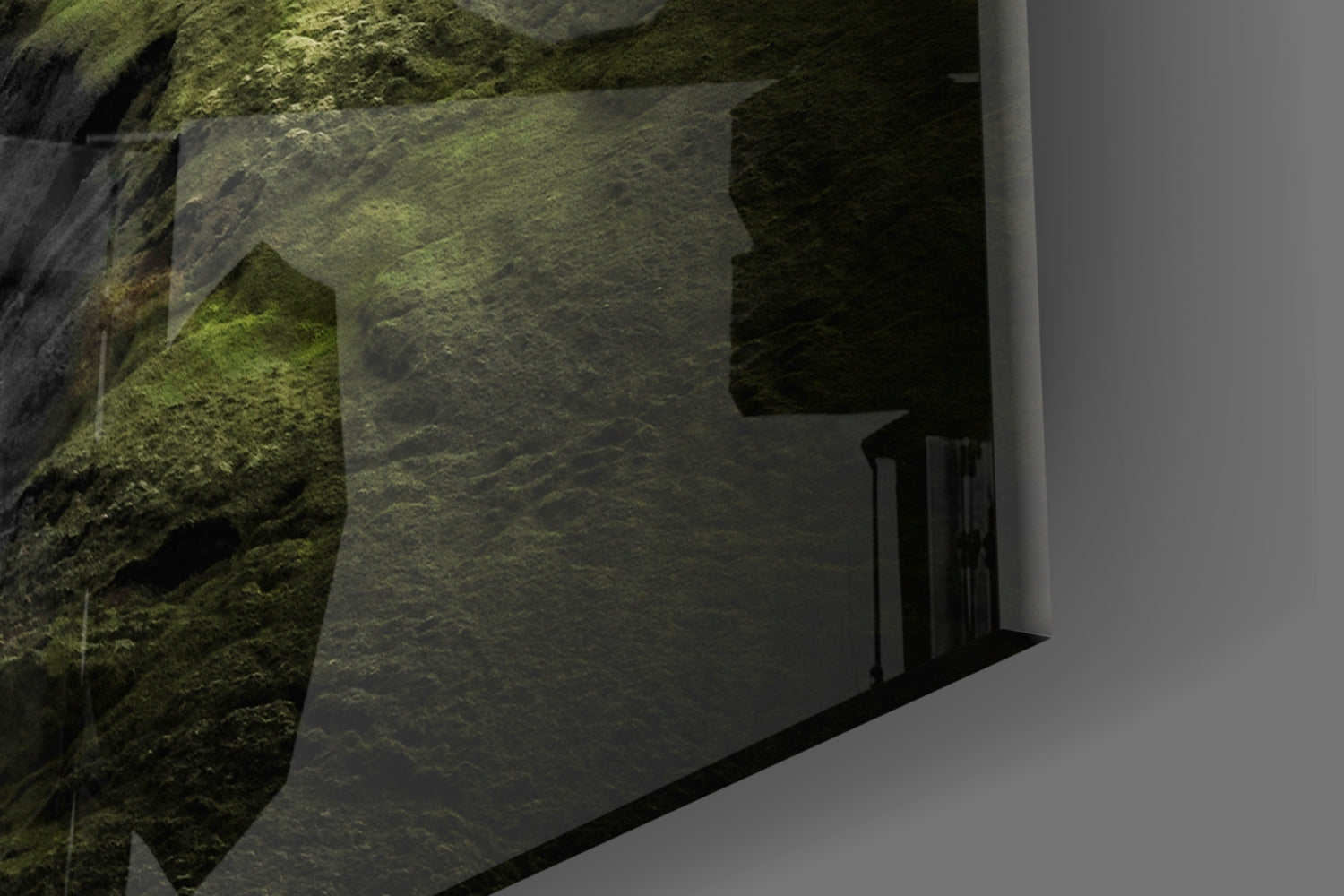 Green Valley Glass Wall Art