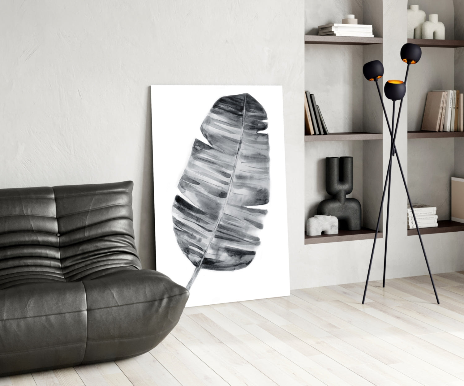 Feather Glass Wall Art