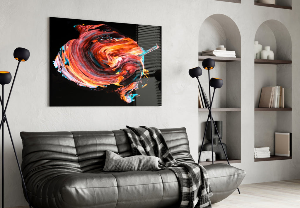 Dance of Red Glass Wall Art