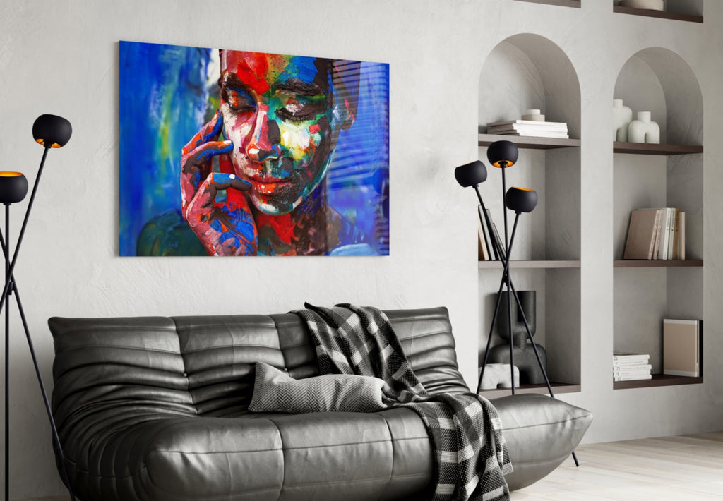 Women's Glass Wall Art