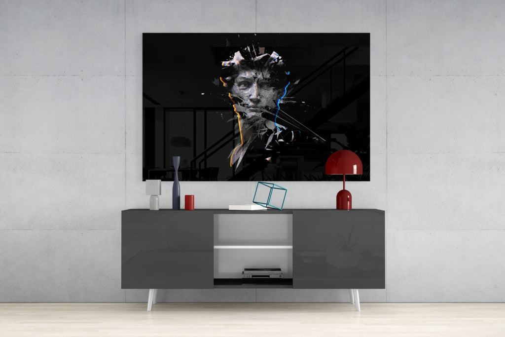 Sculpture Glass Wall Art