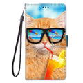 Painted Leather Flip Phone Case For Xiaomi Redmi 8 9 9A 9C 9T Redmi 10 Lion Cat Butterfly Wallet Card Holder Stand Book Cover Colorful PU Leather Wallet Flip Cover Shockproof Card Slots Holder Side Pocket Magnetic Closure Stylish Case