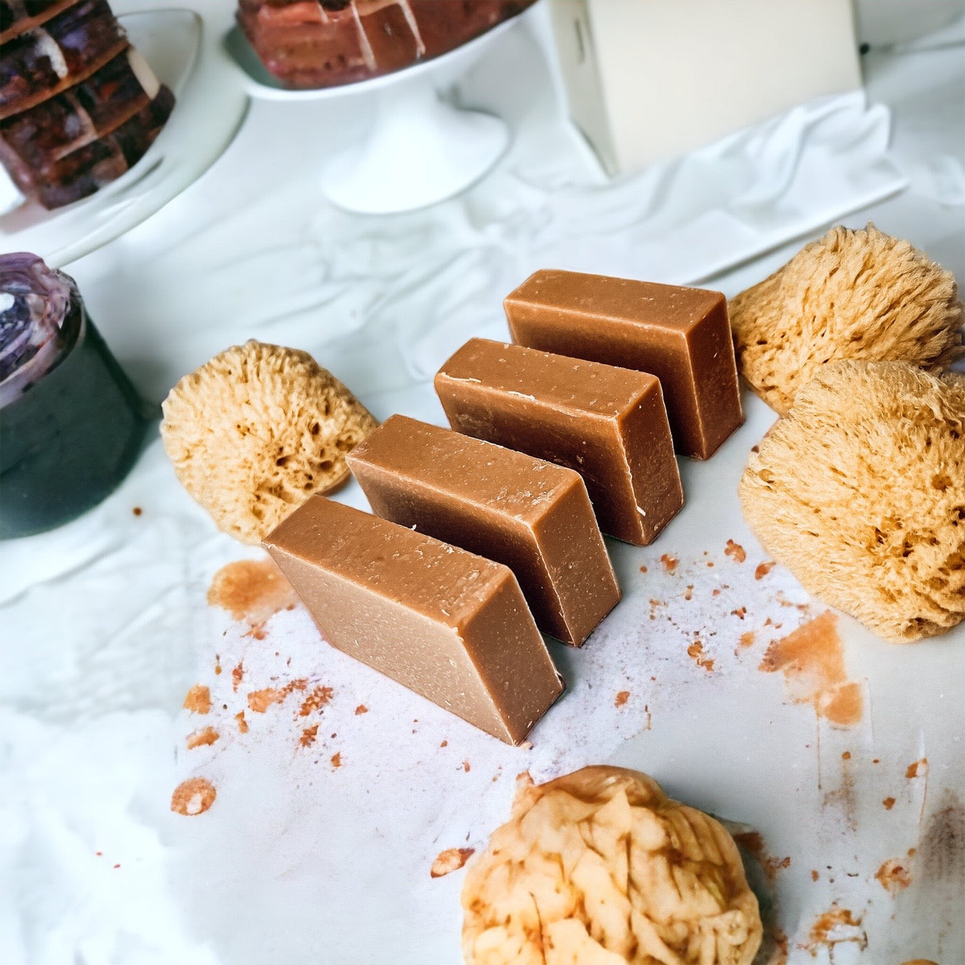 Pumpkin Spice Soap Bar Handmade Organic Shea Butter Cold Process 4.5oz