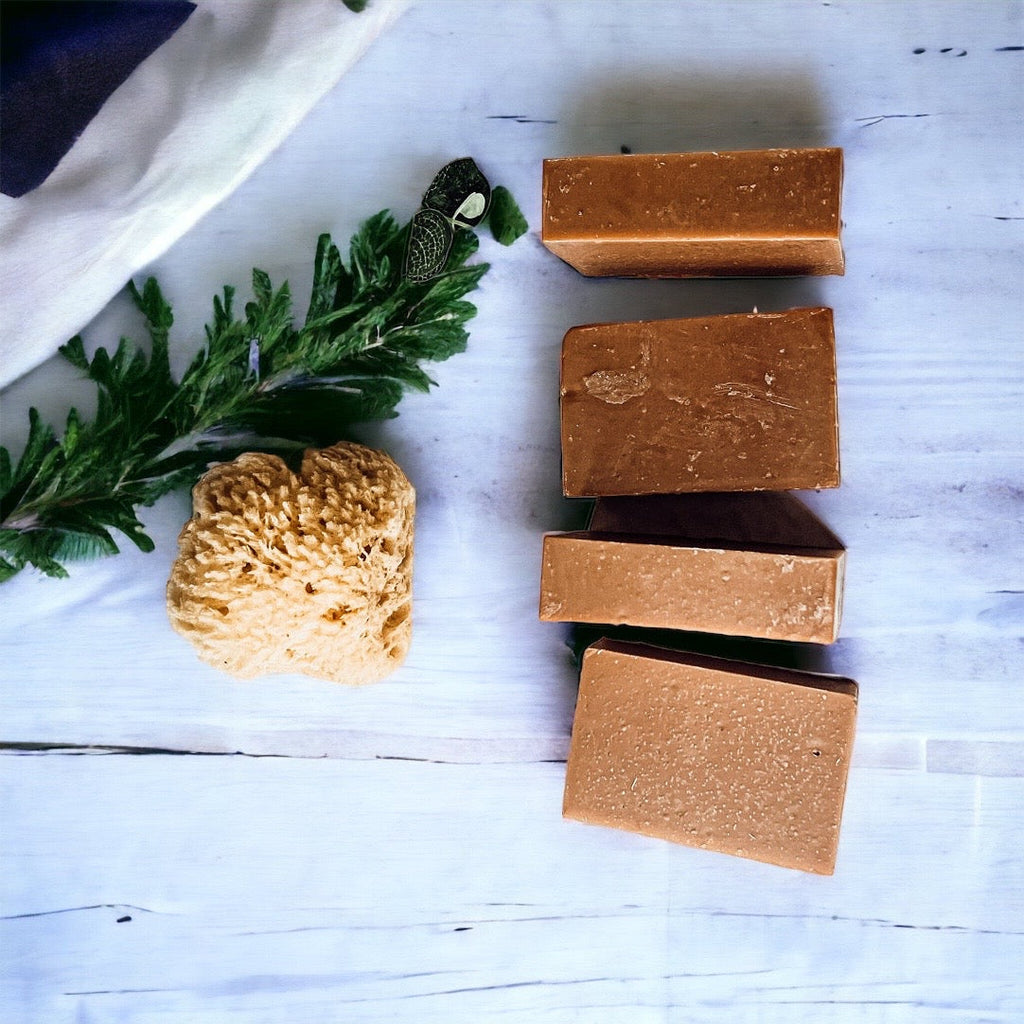Pumpkin Spice Soap Bar Handmade Organic Shea Butter Cold Process 4.5oz