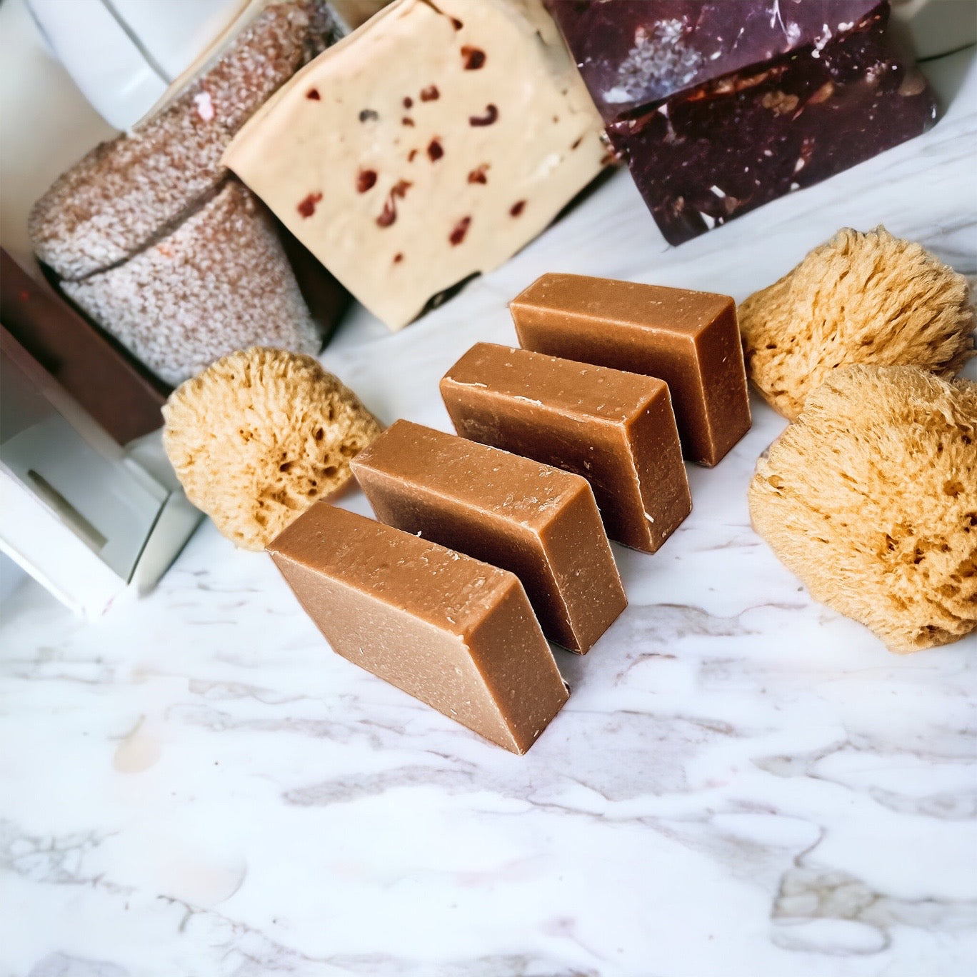 Pumpkin Spice Soap Bar Handmade Organic Shea Butter Cold Process 4.5oz