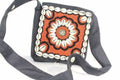 Vintage Cowrie Shell Beaded Crossbody Purse Boho Handmade