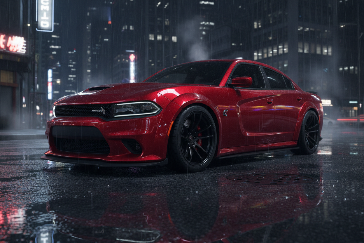 Red Widebody Dodge Charger
