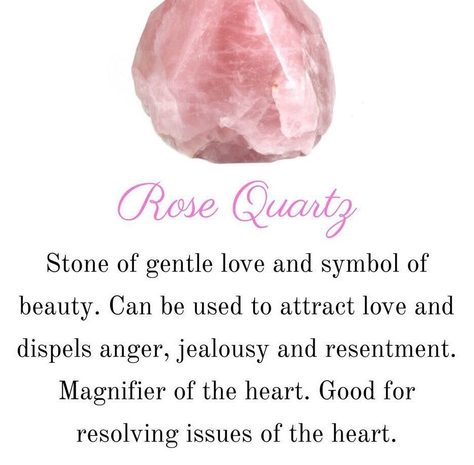 Rose Quartz Crystal Stretch Bracelet Healing Energy Beads