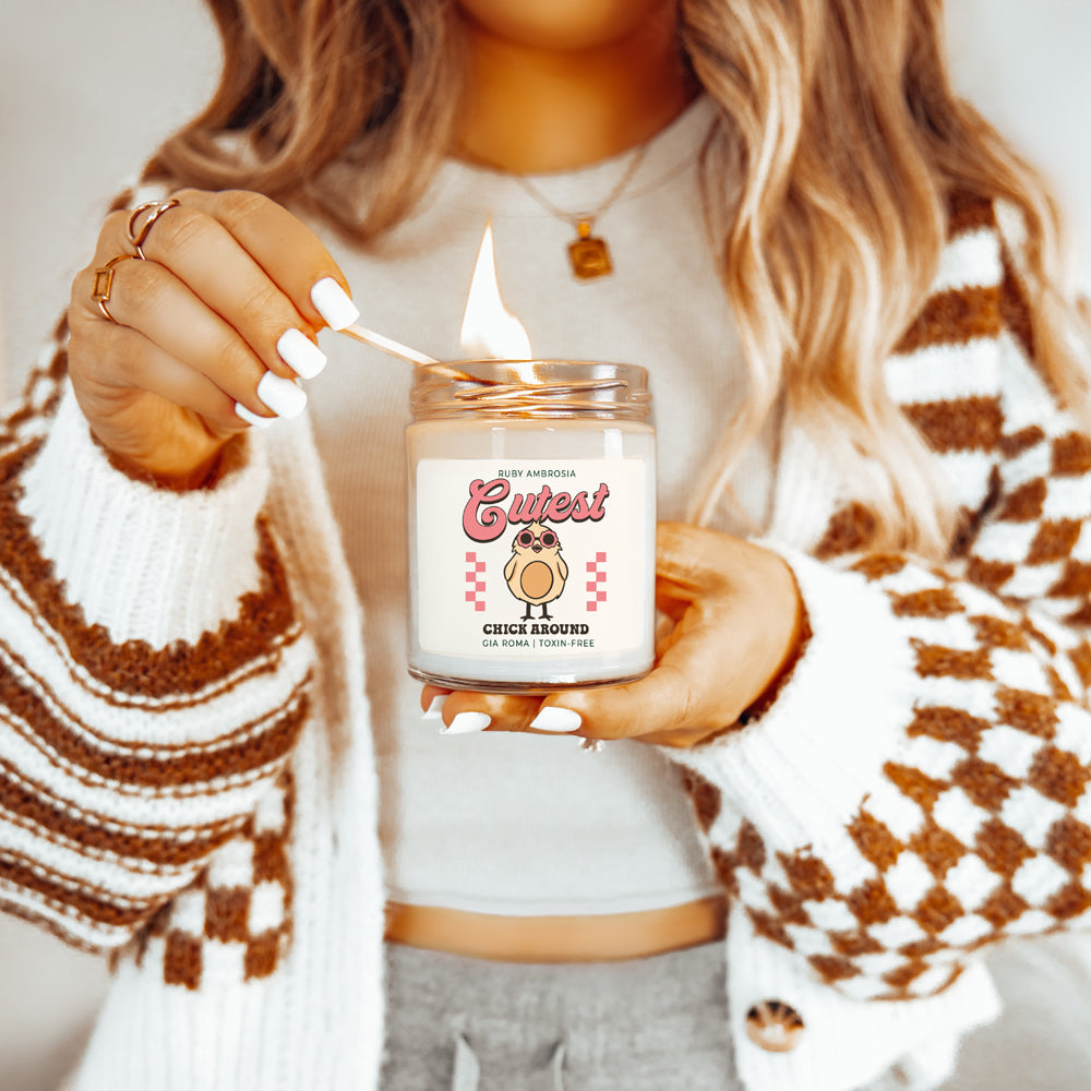 Ruby Ambrosia Scented Soy Candle 9oz Sweet Red Fruit And Wine Aroma