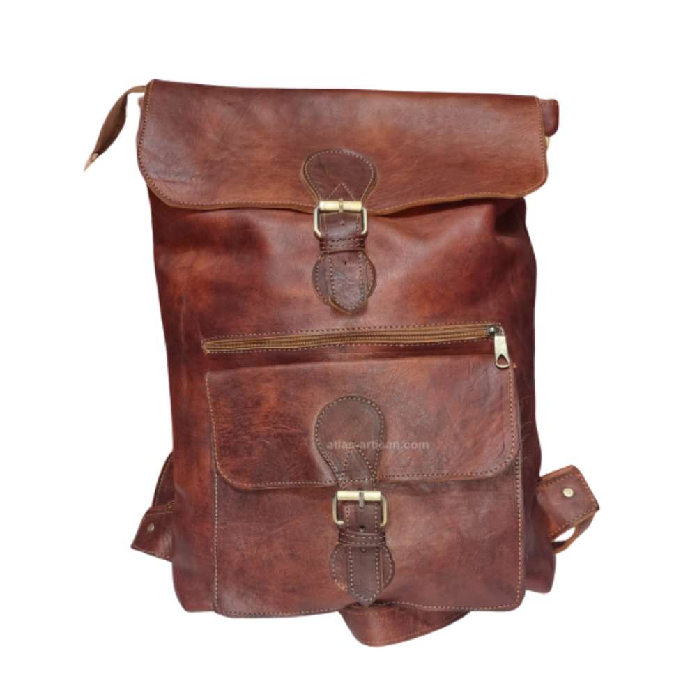 Leather Backpack Findak