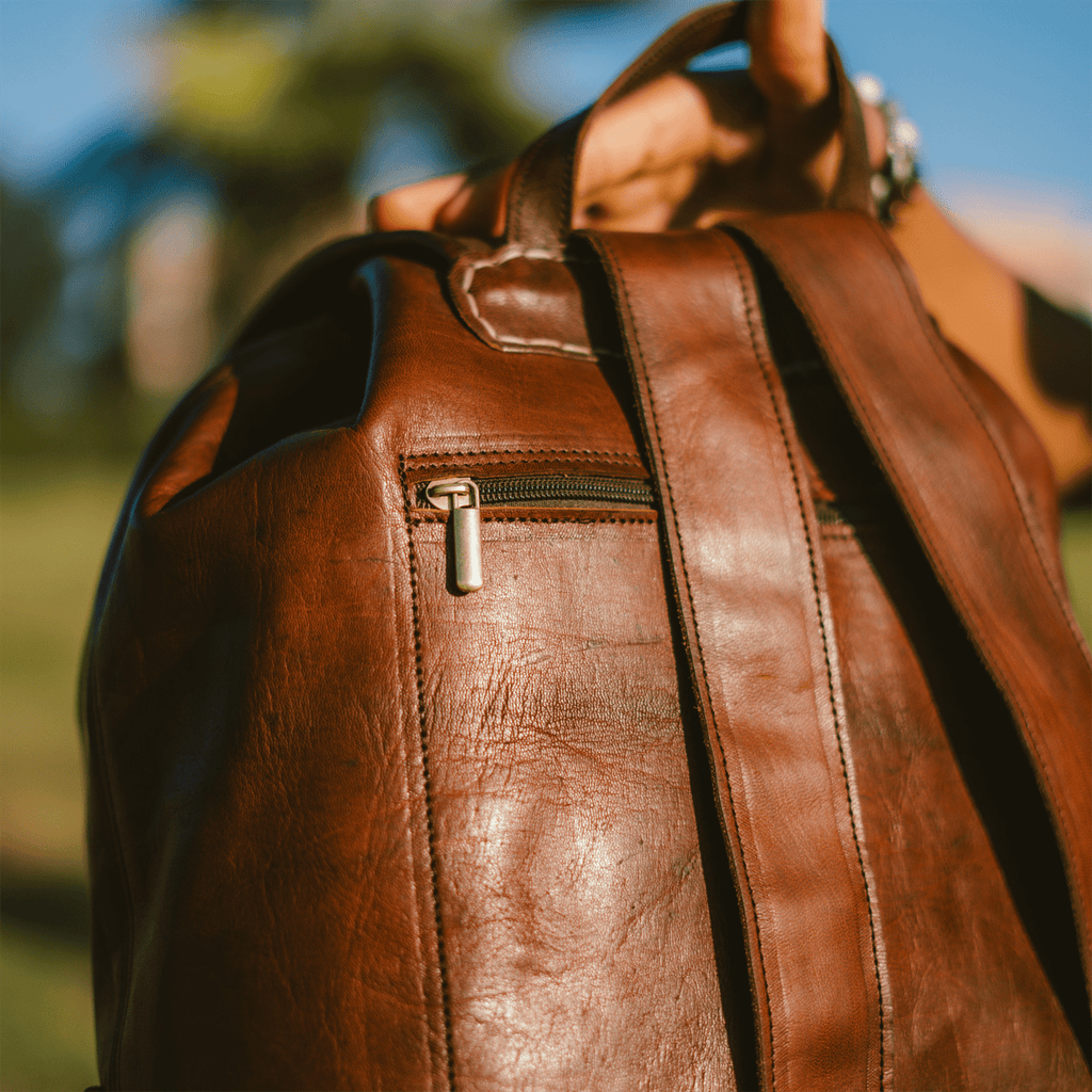 Leather backpack Lea