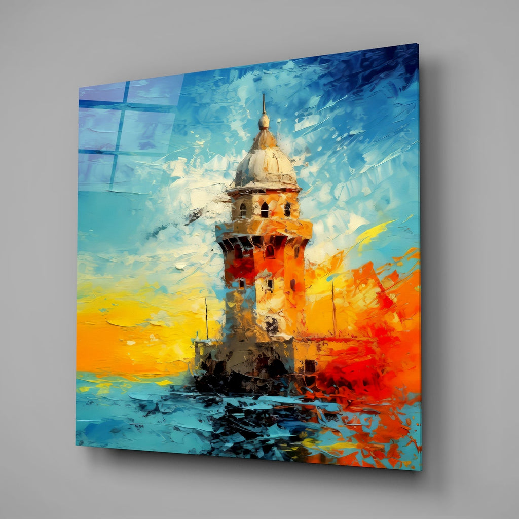 Maiden's Tower Glass Wall Art
