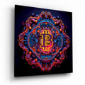 Bitcoin Glass Wall Art