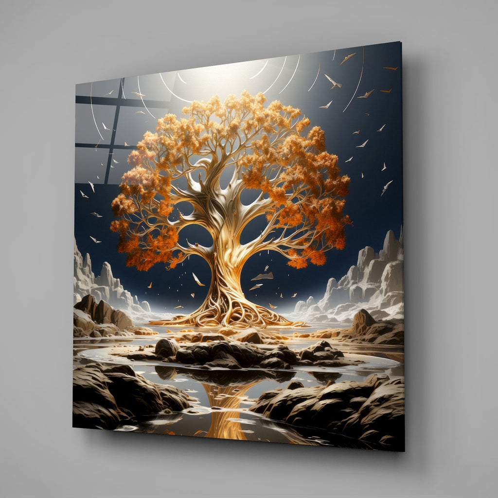 Tree of Life Glass Wall Art|| Designer's Collection