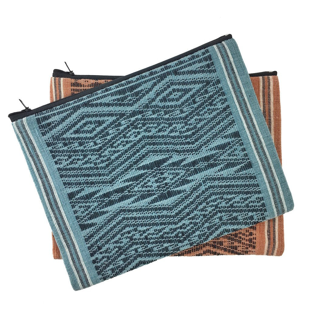 Sierra Tribal Handwoven Saa Mulberry Clutch - Lined Boho Beach Brunch Bag
