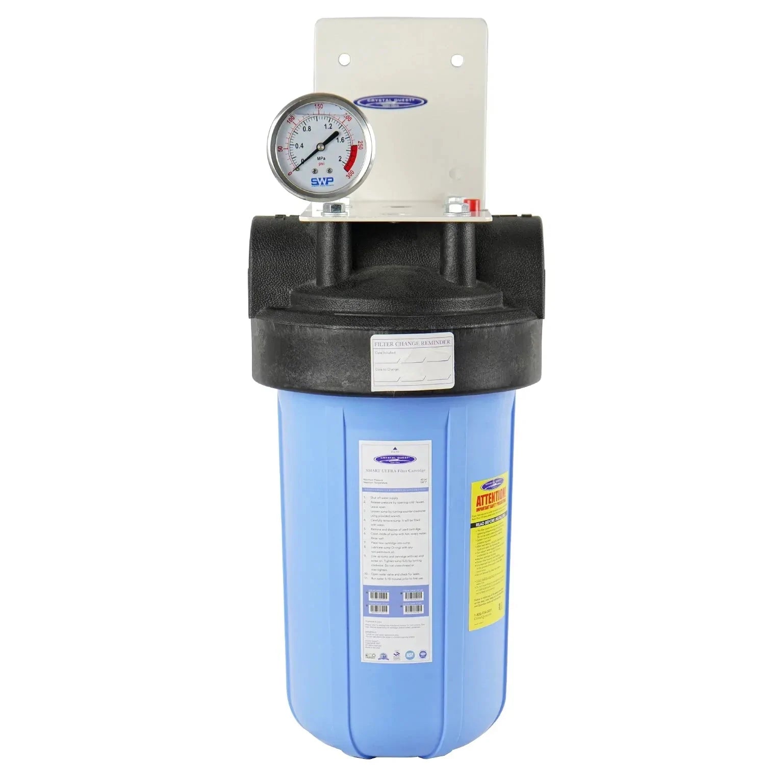 Compact Whole House Water Filter, Fluoride Removal (2-4 GPM | 1-2 people)