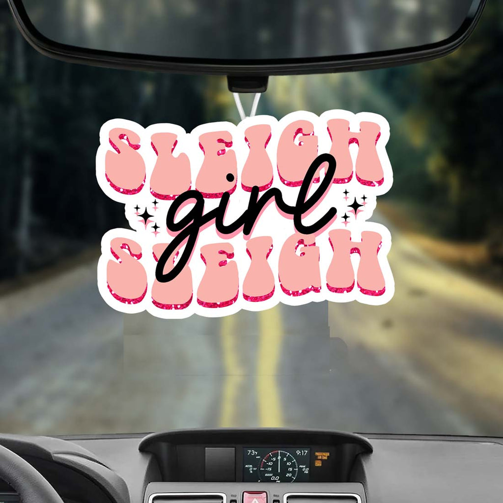Sleigh Girl Freshie Hanging Air Freshener Car Home Holiday Scent