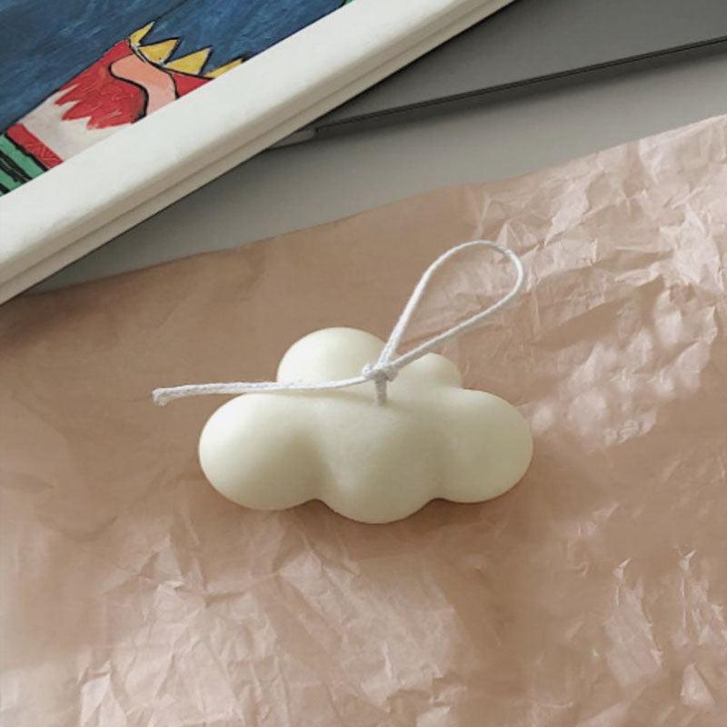 Small Scented Cloud Shape Birthday Candle Handmade Scented Candle Hand Poured Decorative Candle Aesthetic Candle Room Decor For Home Use Bedroom Romantic Soy Candle Home decoration Mother's Day Gifts