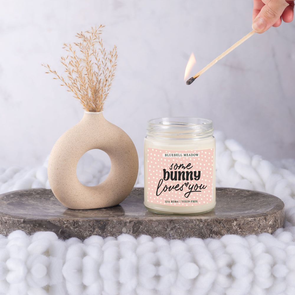 Bluebell Meadow Soy Candle - Fresh Spring Floral Scent, Dewy Petals, Relaxing