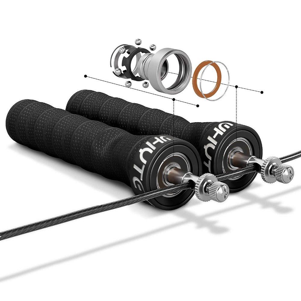 Speed Skipping Rope Jump Rope With Anti-Slip Handle For Double Unders Adjustable Heavy Speed Jump Rope Handles With Removable Weights For Women Men Sport Outdoor Workout Skipping Rope