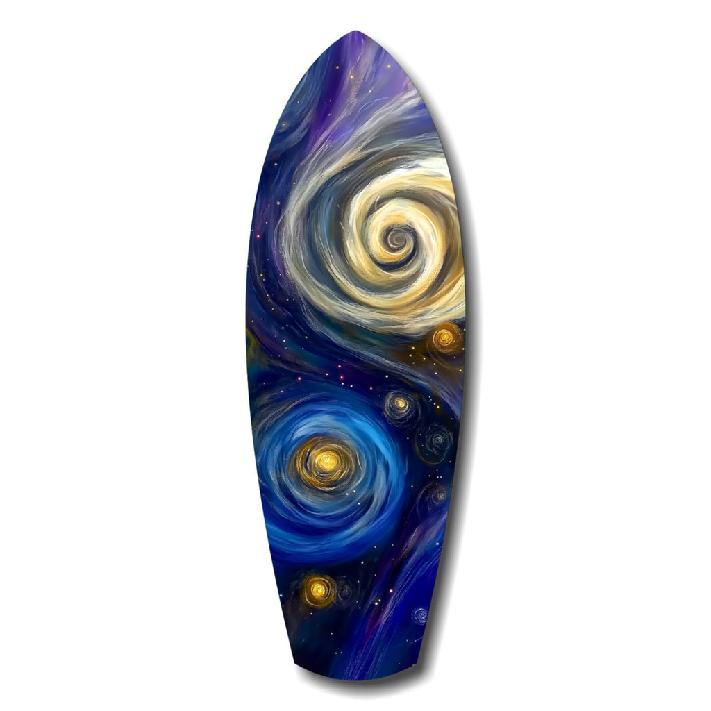 Kinetic Cosmos Glass Wall Art