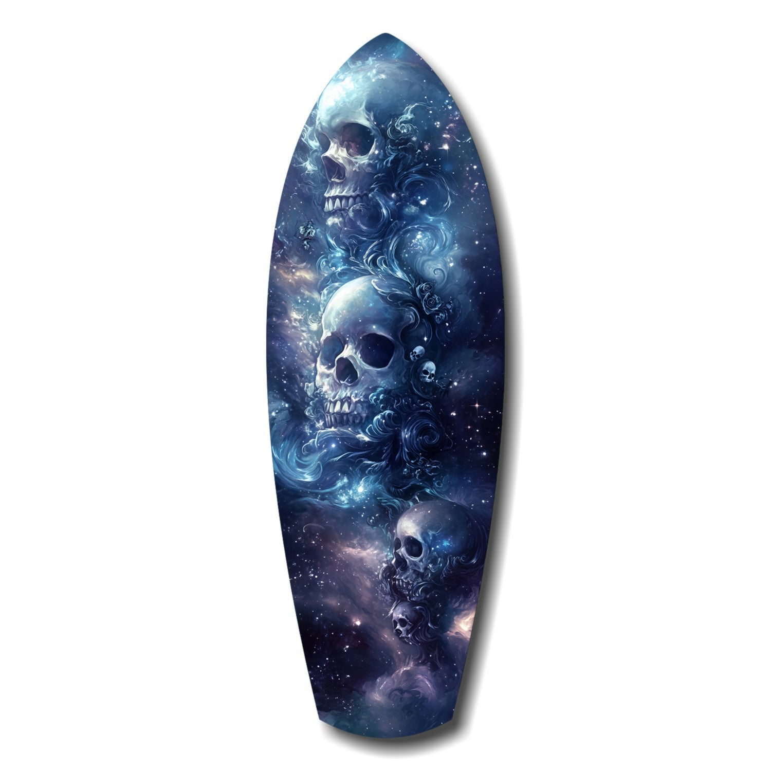Midnight Skull Nocturnal Shadows Glass Wall Art