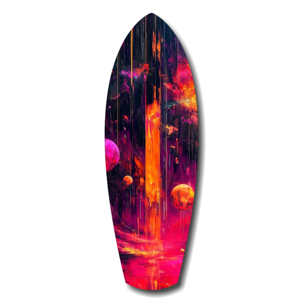 Kinetic Cosmos Glass Wall Art