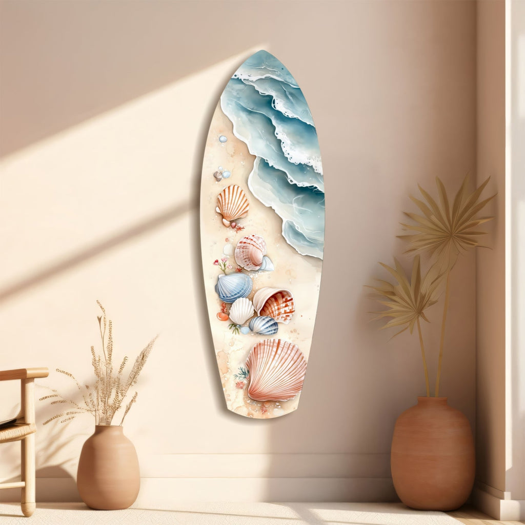 Shoreline Treasures  Glass Wall Art