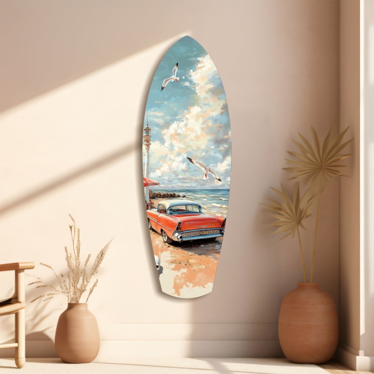 Timeless by the Sea Glass Wall Art