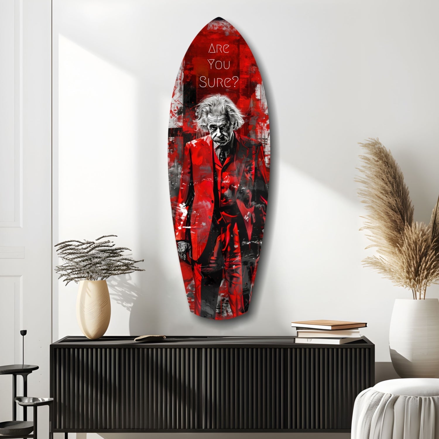 Are You Sure Glass Wall Art
