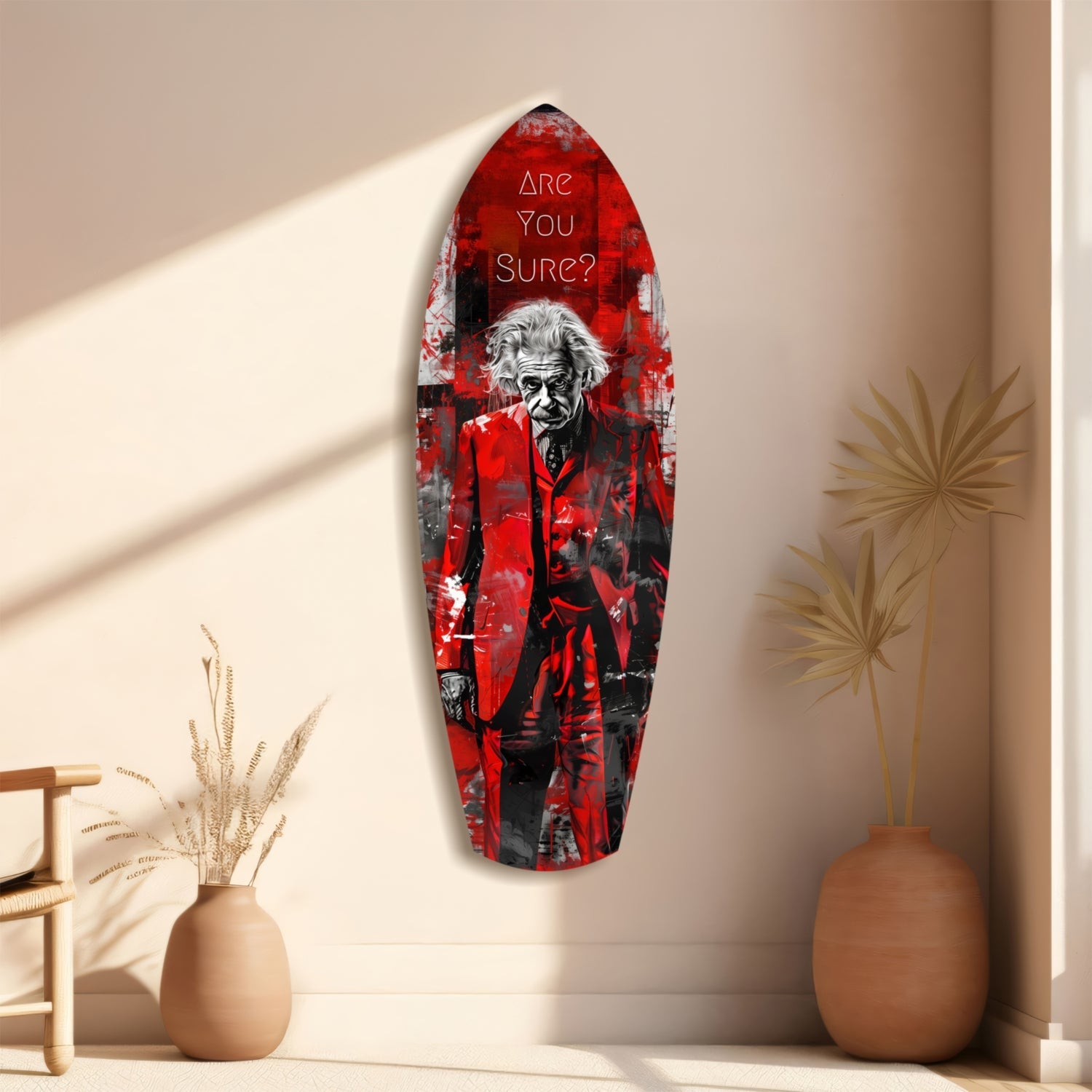 Are You Sure Glass Wall Art