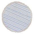 Stripe Block Print Roundie Beach Blanket 64in Turkish Cotton Lightweight
