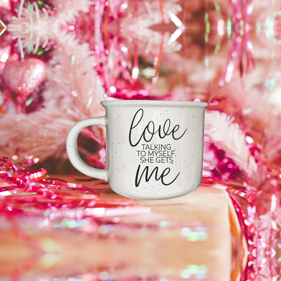 Love Talking To Myself 14.5oz Ceramic Coffee Mug Funny Self Talk Gift