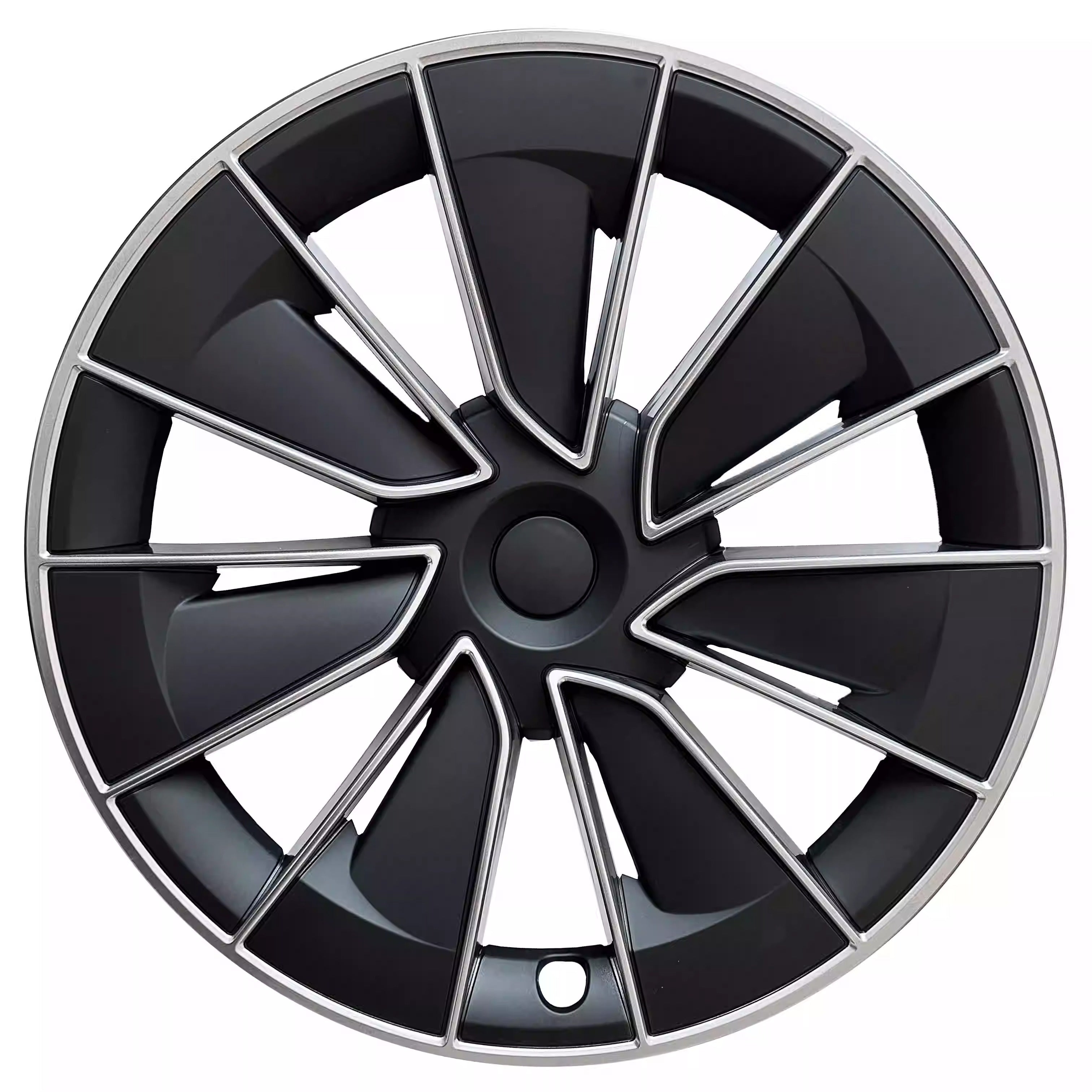 19" Gemini Performance-Style ABS Wheel Hubcaps for Model Y | 4-Piece Set | 5 Colors | 2 Styles | Tool-Free Install
