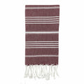 Turkish Cotton Hand Towel 36x22 Quick-Dry Absorbent Kitchen Bathroom With Fringe, 6 Colors