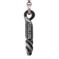Twisted Steel Copper Plated Necklace Mens Rustic Pendant