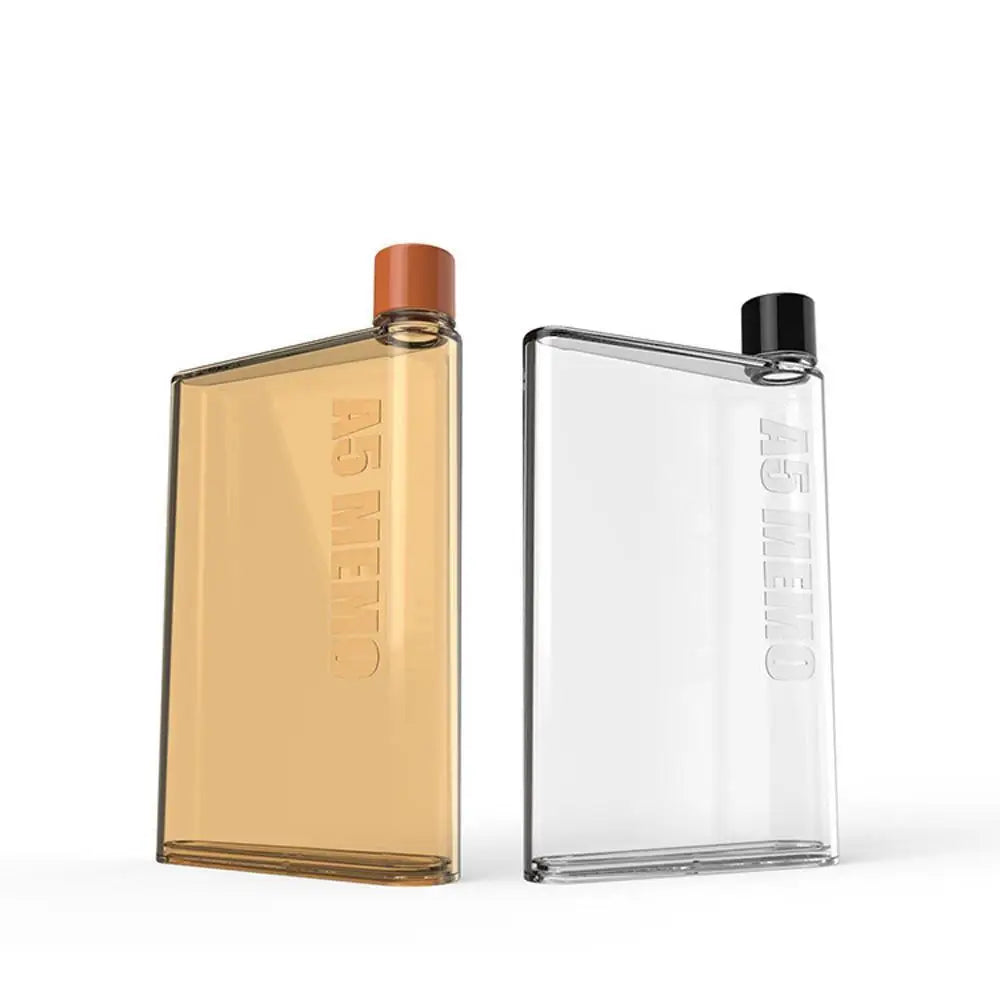 Unique Design Portable Book Paper Cup Botlte Flat Water Bottle Clear Paper Pad Water Bottle Flat Drinks Kettle Notebook Drink Bottle for Water