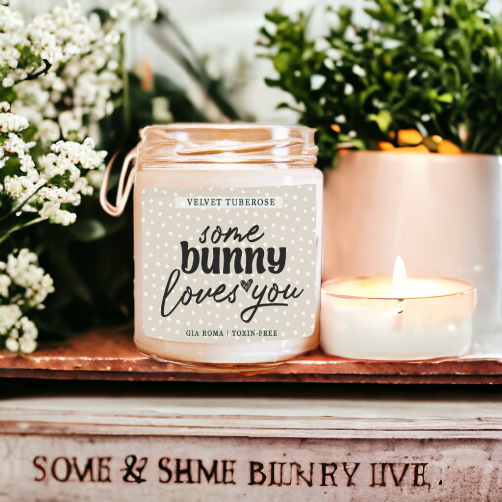 Velvet Tuberose Scented Candle Rich Floral Tuberose Aroma Long-Lasting
