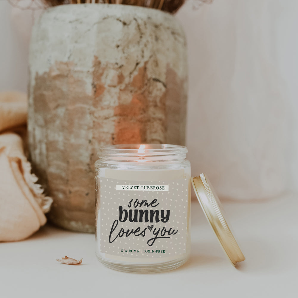 Velvet Tuberose Scented Candle Rich Floral Tuberose Aroma Long-Lasting