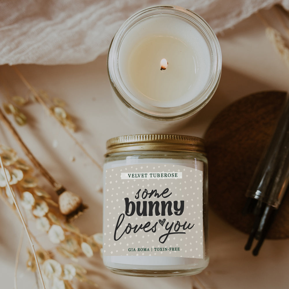 Velvet Tuberose Scented Candle Rich Floral Tuberose Aroma Long-Lasting
