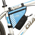 Waterproof Bicycle Bag Bike Triangle Bag For Bicycle Front Frame Bag Bike Bag Cycling Top Tube Bag Bicycle Bottle Bag Bike Storage Frame Bag Bicycle Front Tube Triangle Water Resistant Cycling Pack Strap On Pouch Bike Accessories Tool Accessible