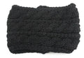 Winter Soft Wool Knit Warm Lightweight Ear Protection Crochet Headbands Elegant Turban Outdoor Sports Headwear Hair Ribbons Hair Accessories For Girl